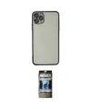 ieg™ iPhone 11 Pro Kılıf Vadi Minimal - Siyah 34D Hayalet Izgaralı Cam