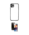 ieg™ iPhone 11 Pro Kılıf Vadi Minimal - Siyah 3D Antistatik Mat Seramik Nano Ekran Koruyucu