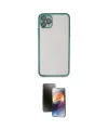 ieg™ iPhone 11 Pro Kılıf Vadi Minimal - Siyah 3D Antistatik Mat Seramik Nano Ekran Koruyucu