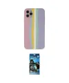 ieg™ iPhone 11 Pro Kılıf Yadigar Çizgi - Siyah 34D Izgaralı Cam