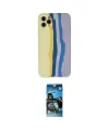 ieg™ iPhone 11 Pro Kılıf Yadigar Çizgi - Siyah 34D Izgaralı Cam
