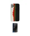 ieg™ iPhone 11 Pro Kılıf Yadigar Çizgi - Siyah 3D Antistatik Hayalet Cam Ekran Koruyucu