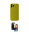 ieg™ iPhone 11 Pro Kılıf Yadigar Yansıma Serisi - Siyah 3D Antistatik Mat Seramik Nano Ekran Koruyucu