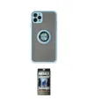 ieg™ iPhone 11 Pro Kılıf Yörünge Çizgi - Siyah 34D Hayalet Izgaralı Cam