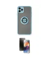 ieg™ iPhone 11 Pro Kılıf Yörünge Çizgi - Siyah 3D Antistatik Mat Seramik Nano Ekran Koruyucu