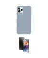 ieg™ iPhone 11 Pro Kılıf Zirve Modern Özel Seri - Siyah 3D Antistatik Mat Seramik Nano Ekran Koruyucu