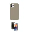 ieg™ iPhone 11 Pro Kılıf Zirve Modern Özel Seri - Siyah 3D Antistatik Mat Seramik Nano Ekran Koruyucu