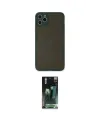 ieg™ iPhone 11 Pro Max Kılıf Ahenk Çizgi Serisi - Şeffaf 360 Full Body Arka Koruyucu