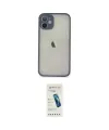 ieg™ iPhone 11 Pro Max Kılıf Ahenk Çizgi Serisi - Şeffaf Pasifik Cam Ekran Koruyucu