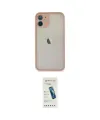 ieg™ iPhone 11 Pro Max Kılıf Ahenk Çizgi Serisi - Şeffaf Pasifik Cam Ekran Koruyucu