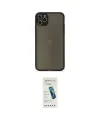 ieg™ iPhone 11 Pro Max Kılıf Ahenk Çizgi Serisi - Şeffaf Pasifik Cam Ekran Koruyucu