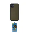 ieg™ iPhone 11 Pro Max Kılıf Ahenk Çizgi Serisi - Siyah 18D Cam Ekran Koruyucu