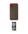 ieg™ iPhone 11 Pro Max Kılıf Ahenk Çizgi Serisi - Siyah 34D Hayalet Izgaralı Cam