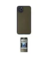 ieg™ iPhone 11 Pro Max Kılıf Ahenk Çizgi Serisi - Siyah 34D Hayalet Izgaralı Cam