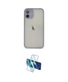 ieg™ iPhone 11 Pro Max Kılıf Ahenk Çizgi Serisi - Siyah 3D Antistatik Cam Ekran Koruyucu