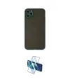 ieg™ iPhone 11 Pro Max Kılıf Ahenk Çizgi Serisi - Siyah 3D Antistatik Cam Ekran Koruyucu