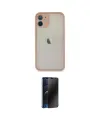 ieg™ iPhone 11 Pro Max Kılıf Ahenk Çizgi Serisi - Siyah 3D Antistatik Hayalet Cam Ekran Koruyucu