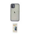 ieg™ iPhone 11 Pro Max Kılıf Ahenk Çizgi Serisi - Siyah 6D Mat Seramik Hayalet Nano Ekran Koruyucu