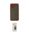 ieg™ iPhone 11 Pro Max Kılıf Ahenk Çizgi Serisi - Siyah 6D Mat Seramik Hayalet Nano Ekran Koruyucu