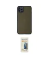 ieg™ iPhone 11 Pro Max Kılıf Ahenk Çizgi Serisi - Siyah 6D Mat Seramik Hayalet Nano Ekran Koruyucu