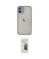 ieg™ iPhone 11 Pro Max Kılıf Ahenk Çizgi Serisi - Siyah 6D Mat Seramik Hayalet Nano Ekran Koruyucu