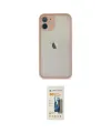 ieg™ iPhone 11 Pro Max Kılıf Ahenk Çizgi Serisi - Siyah 6D Mat Seramik Hayalet Nano Ekran Koruyucu