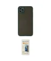 ieg™ iPhone 11 Pro Max Kılıf Ahenk Çizgi Serisi - Siyah 6D Mat Seramik Hayalet Nano Ekran Koruyucu