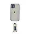 ieg™ iPhone 11 Pro Max Kılıf Ahenk Çizgi Serisi - Siyah Bilvis Hayalet Cam Ekran Koruyucu