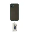 ieg™ iPhone 11 Pro Max Kılıf Ahenk Çizgi Serisi - Siyah Bilvis Hayalet Cam Ekran Koruyucu