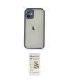ieg™ iPhone 11 Pro Max Kılıf Ahenk Çizgi Serisi - Siyah Mat Seramik Nano Ekran Koruyucu