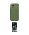 ieg™ iPhone 11 Pro Max Kılıf Ahenk Doku - Şeffaf 360 Full Body Arka Koruyucu