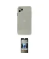 ieg™ iPhone 11 Pro Max Kılıf Ahenk Doku - Siyah 34D Hayalet Izgaralı Cam