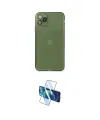 ieg™ iPhone 11 Pro Max Kılıf Ahenk Doku - Siyah 3D Antistatik Cam Ekran Koruyucu