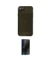 ieg™ iPhone 11 Pro Max Kılıf Ahenk Doku - Siyah 3D Antistatik Hayalet Cam Ekran Koruyucu