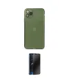 ieg™ iPhone 11 Pro Max Kılıf Ahenk Doku - Siyah 3D Antistatik Hayalet Cam Ekran Koruyucu