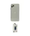 ieg™ iPhone 11 Pro Max Kılıf Ahenk Doku - Siyah Bilvis Hayalet Cam Ekran Koruyucu