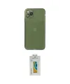 ieg™ iPhone 11 Pro Max Kılıf Ahenk Doku - Siyah Polymer Nano Ekran Koruyucu