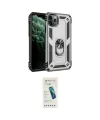 ieg™ iPhone 11 Pro Max Kılıf Ahenk Klasik Koleksiyonu - Şeffaf Pasifik Cam Ekran Koruyucu