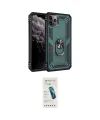 ieg™ iPhone 11 Pro Max Kılıf Ahenk Klasik Koleksiyonu - Şeffaf Pasifik Cam Ekran Koruyucu