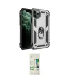 ieg™ iPhone 11 Pro Max Kılıf Ahenk Klasik Koleksiyonu - Siyah 20D Premium Cam Ekran Koruyucu