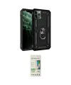 ieg™ iPhone 11 Pro Max Kılıf Ahenk Klasik Koleksiyonu - Siyah 20D Premium Cam Ekran Koruyucu