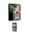 ieg™ iPhone 11 Pro Max Kılıf Ahenk Klasik Koleksiyonu - Siyah 34D Hayalet Izgaralı Cam