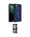 ieg™ iPhone 11 Pro Max Kılıf Ahenk Klasik Koleksiyonu - Siyah 34D Hayalet Izgaralı Cam