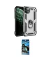 ieg™ iPhone 11 Pro Max Kılıf Ahenk Klasik Koleksiyonu - Siyah 34D Izgaralı Cam