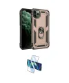 ieg™ iPhone 11 Pro Max Kılıf Ahenk Klasik Koleksiyonu - Siyah 3D Antistatik Cam Ekran Koruyucu