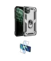 ieg™ iPhone 11 Pro Max Kılıf Ahenk Klasik Koleksiyonu - Siyah 3D Antistatik Cam Ekran Koruyucu
