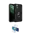 ieg™ iPhone 11 Pro Max Kılıf Ahenk Klasik Koleksiyonu - Siyah 3D Antistatik Cam Ekran Koruyucu