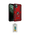 ieg™ iPhone 11 Pro Max Kılıf Ahenk Klasik Koleksiyonu - Siyah Polymer Nano Ekran Koruyucu
