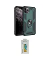 ieg™ iPhone 11 Pro Max Kılıf Ahenk Klasik Koleksiyonu - Siyah Polymer Nano Ekran Koruyucu