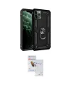 ieg™ iPhone 11 Pro Max Kılıf Ahenk Klasik Koleksiyonu - Siyah Seramik Nano Ekran Koruyucu